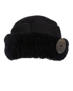 Shearling Button Hat -Wear Luxe Shop 59192