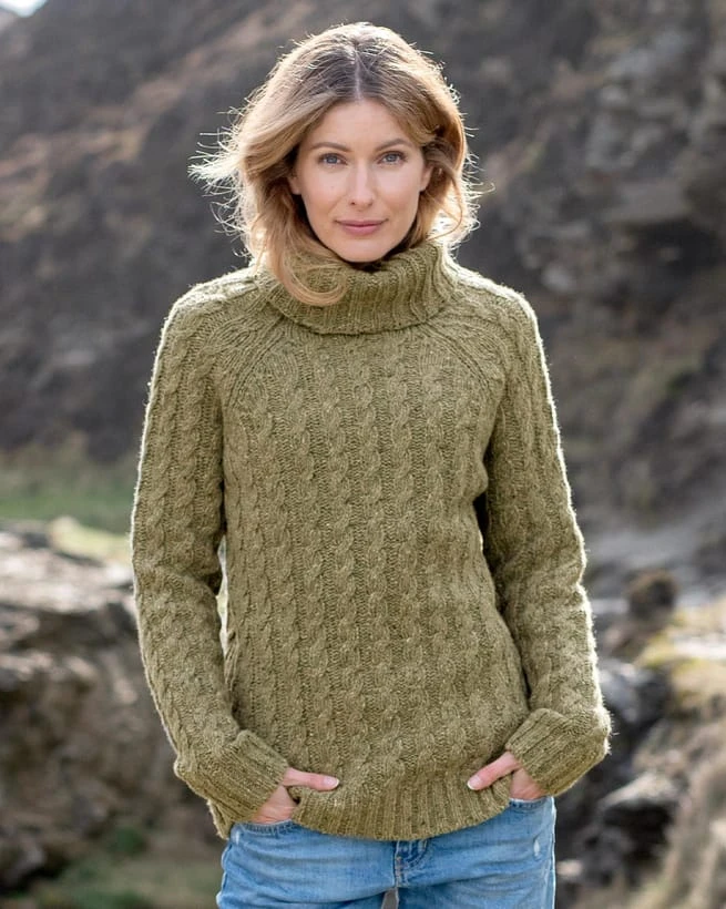Donegal Cable Turtleneck 2 Donegal Cable Turtleneck - Image 2