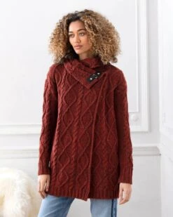 Donegal Buckle Detail Coatigan