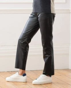 Leather Cigarette Pants