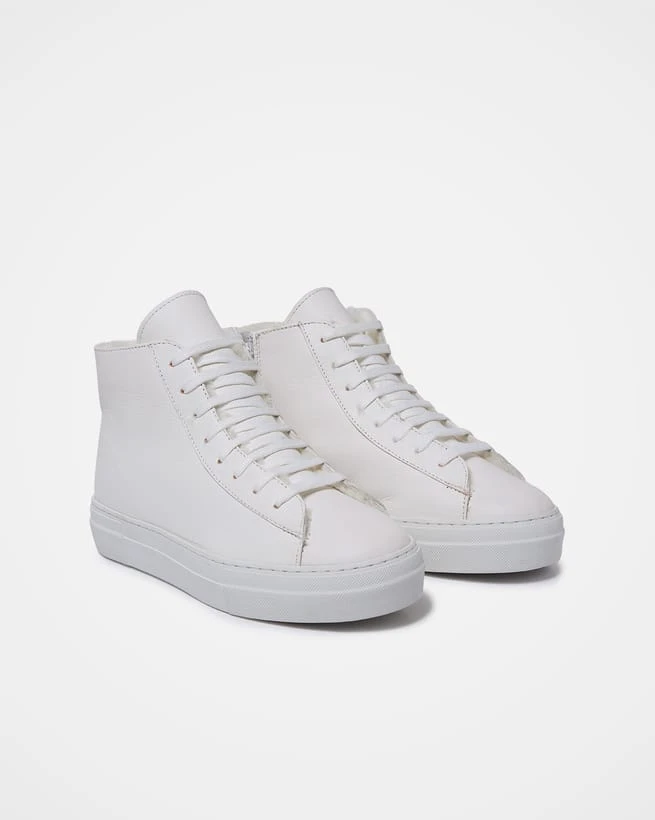 Shearling Lined High Top Sneakers 3 Shearling Lined High Top Sneakers - Image 3
