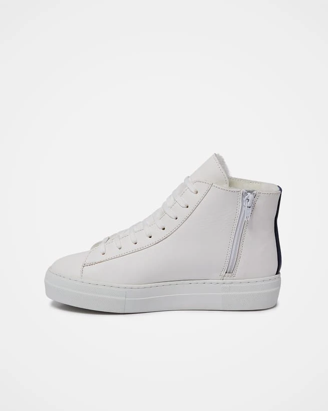 Shearling Lined High Top Sneakers 4 Shearling Lined High Top Sneakers - Image 4