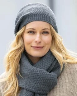 Lambswool Moss Stitch Hat -Wear Luxe Shop 86797