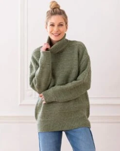 Purl Detail Turtleneck -Wear Luxe Shop 87358
