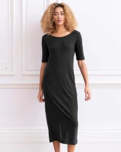 Linen/Organic Cotton Button Back Dress