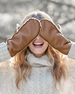 Shearling Mitts -Wear Luxe Shop 90454