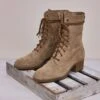 Block Heel Derby Boots