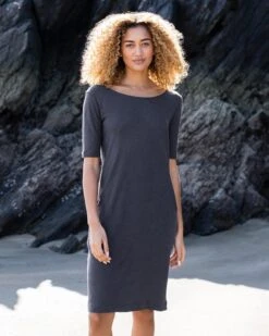 Linen/Cotton Knee Length Dress
