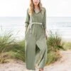 Lyocell Maxi Shirt Dress