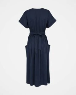 Lyocell Faux Wrap Dress -Wear Luxe Shop 92301